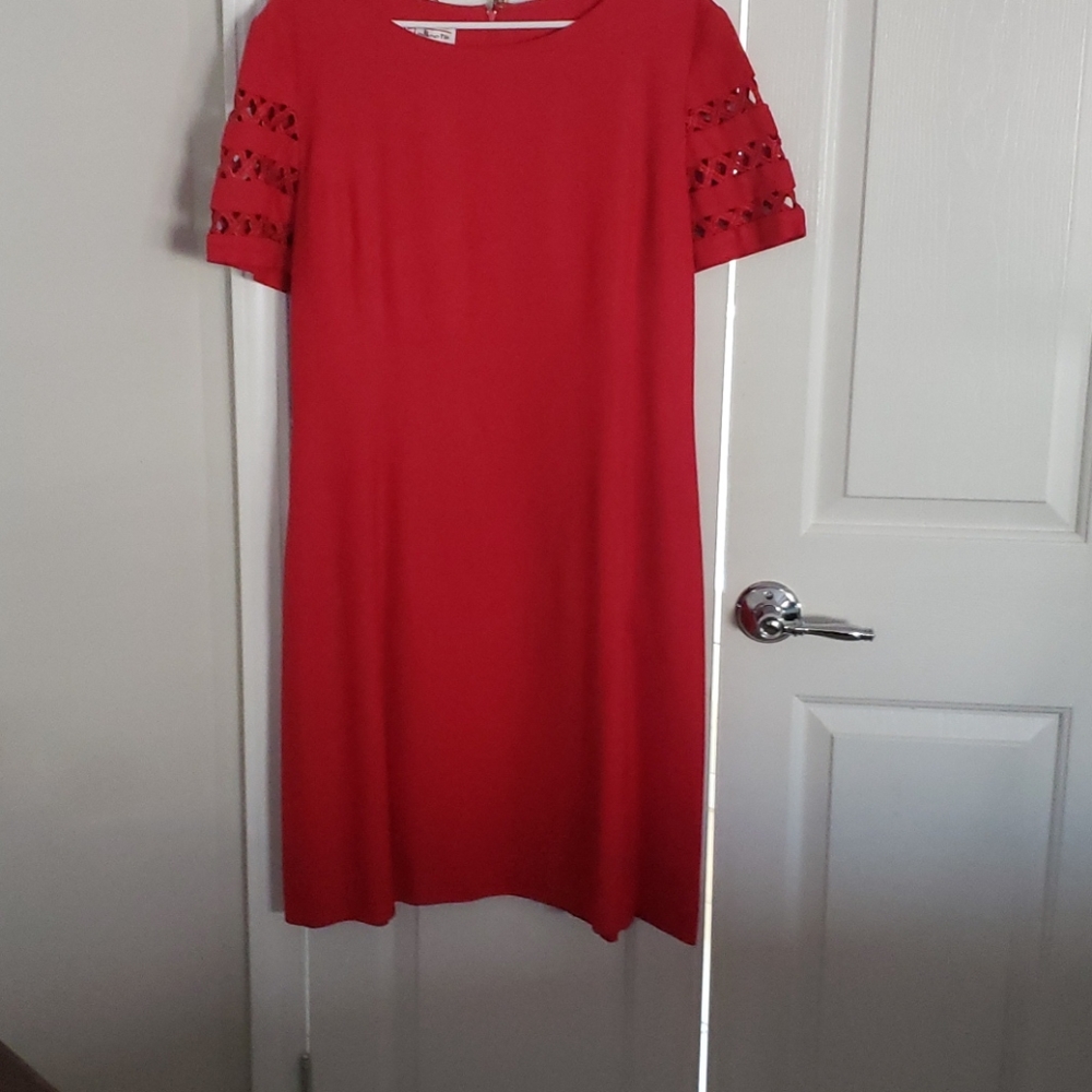 Talbot's red dress